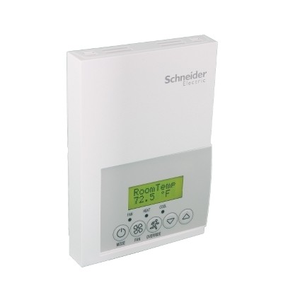 Fan Coil Room Controller: BACnet MS/TP, RH sensor & control, Floating or on-off, Commercial/Override