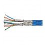 Cablu S/FTP Cat.7,2x(4x2xAWG23/1),1.0Ghz,LS0H,Dca,40%,albast